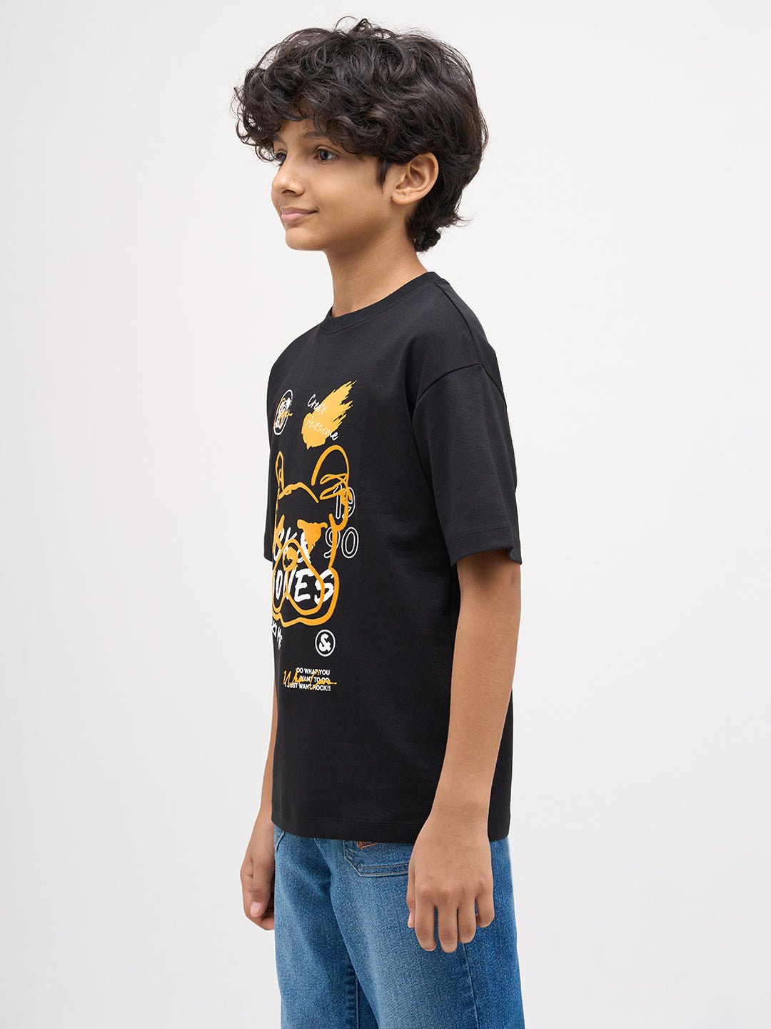 Boys Printed Cotton T-shirt