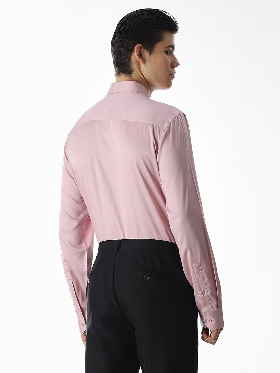 Pink Tencel Formal Shirt