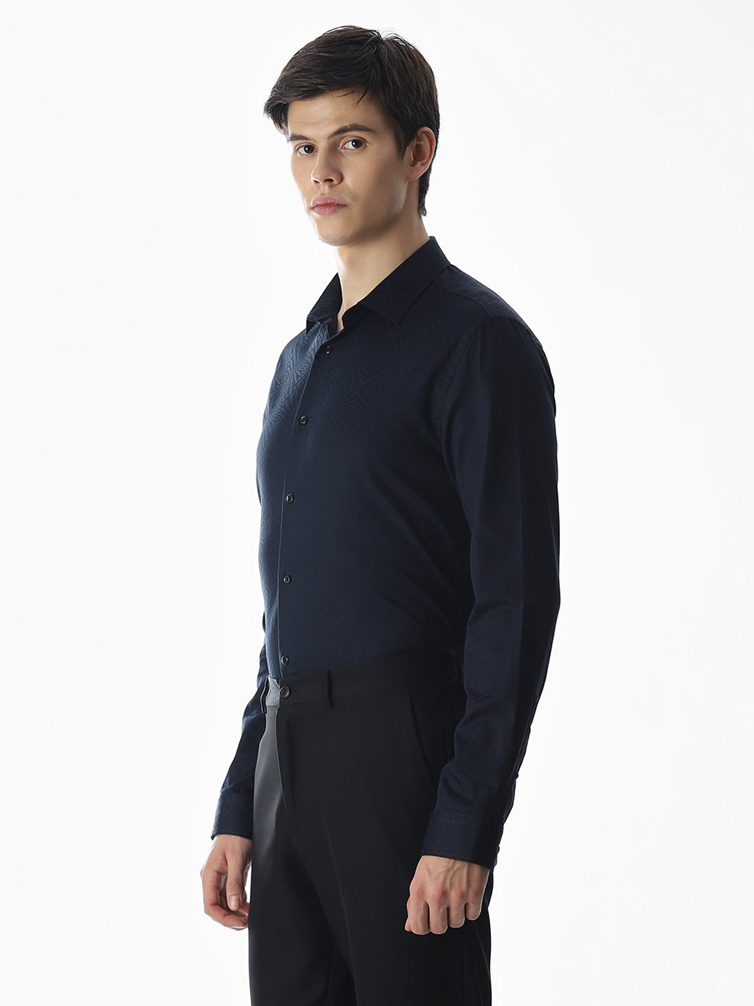 Jacquard Printed Cotton Shirt