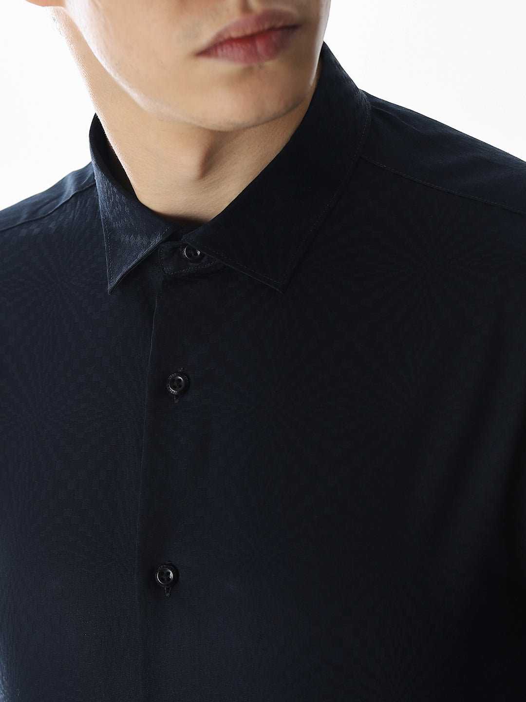 Jacquard Printed Cotton Shirt