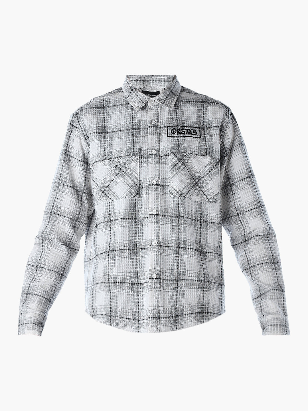 Textured Check Cotton Shirt