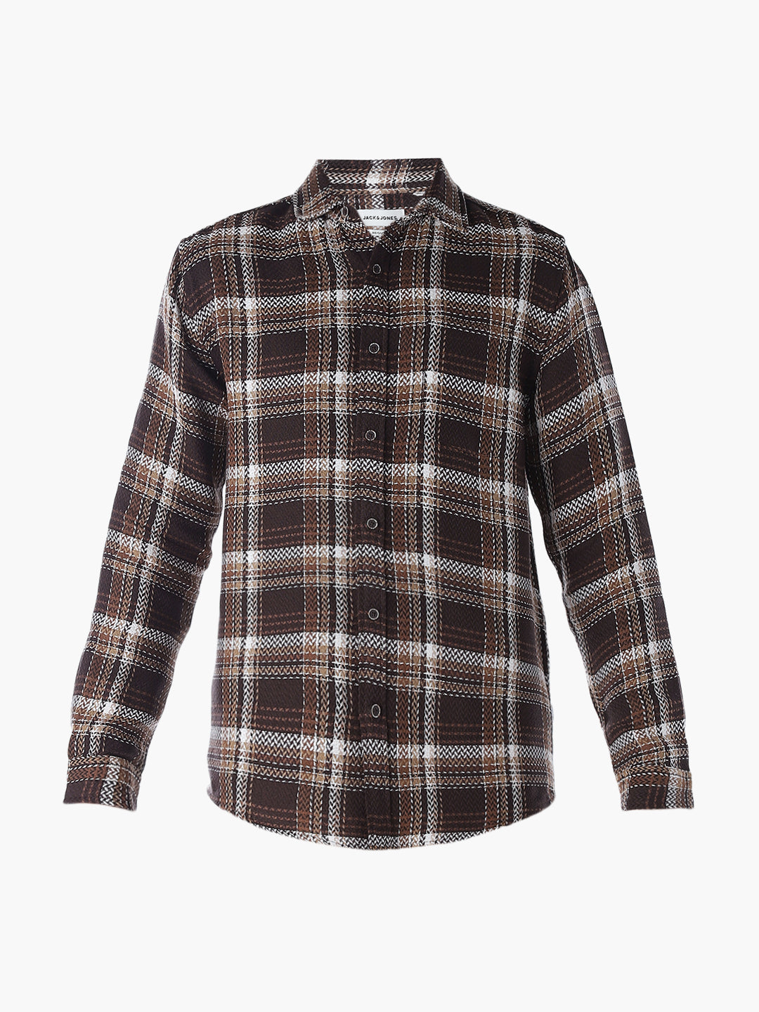 Textured Check Cotton Shirt