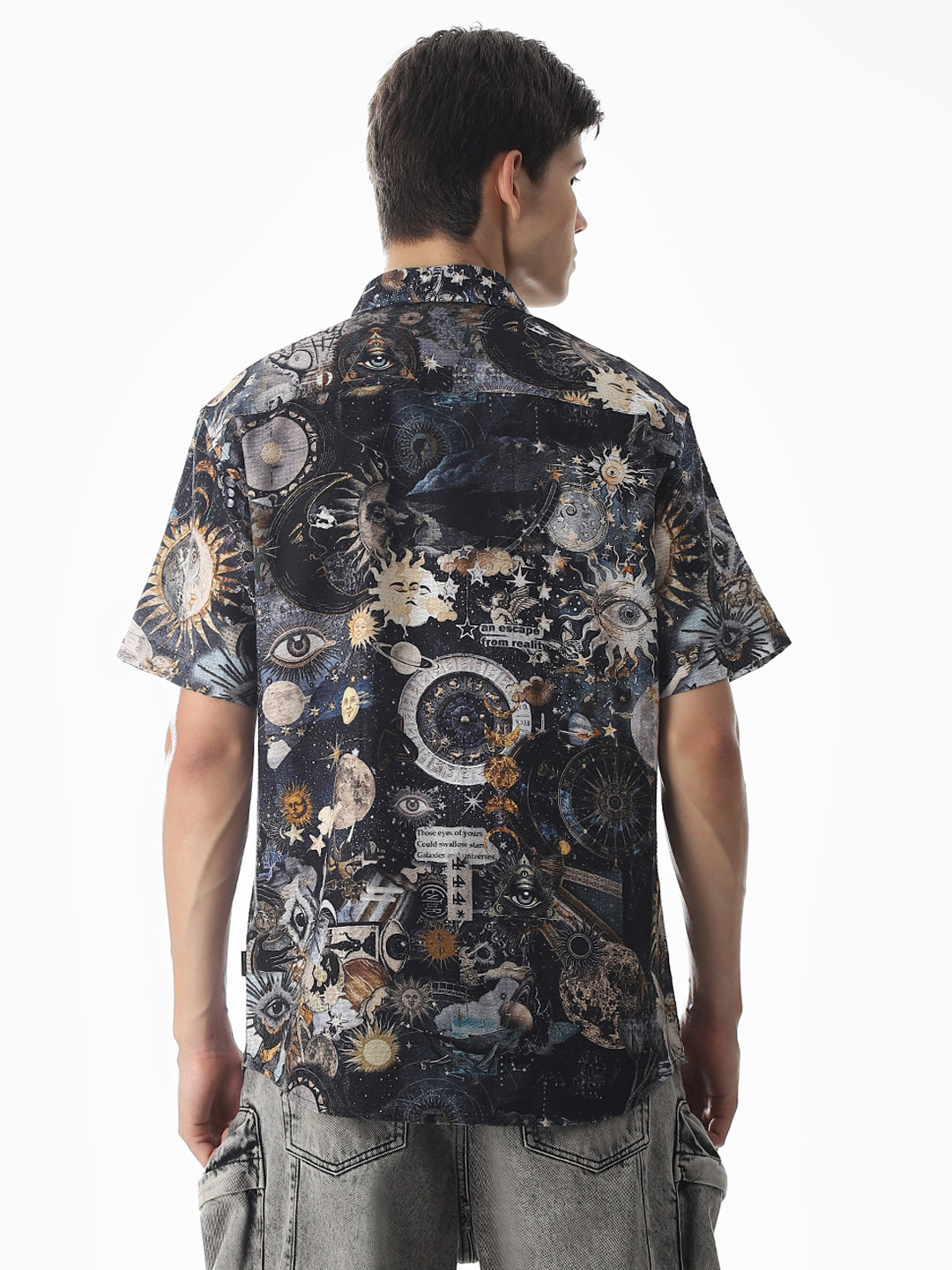 Abstract Print Comfort Fit Shirt