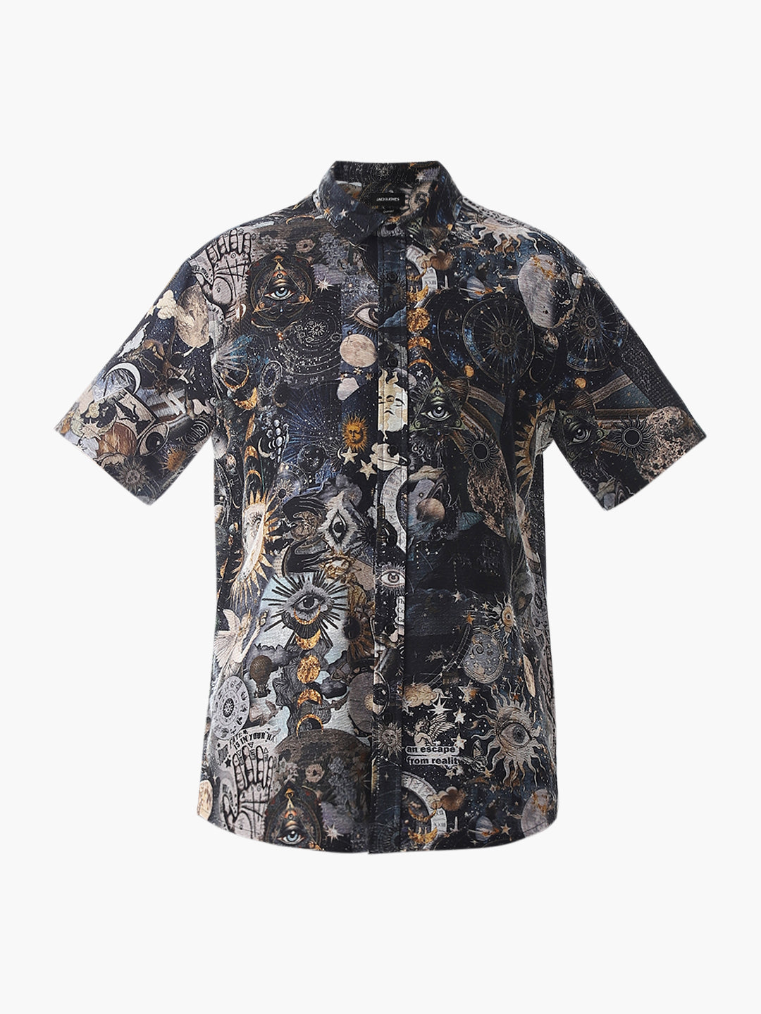Abstract Print Comfort Fit Shirt