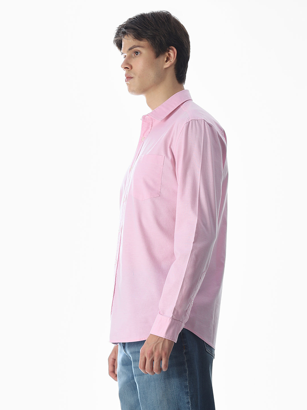 One Patch Pocket Slim Fit Shirt - Pink