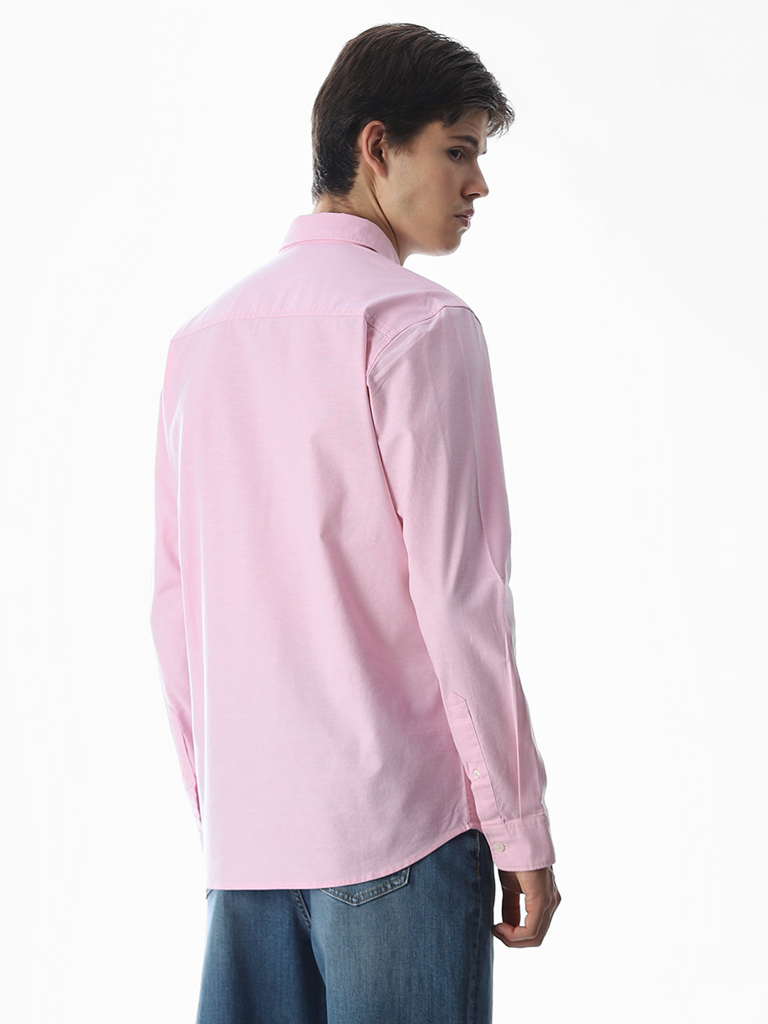 One Patch Pocket Slim Fit Shirt - Pink