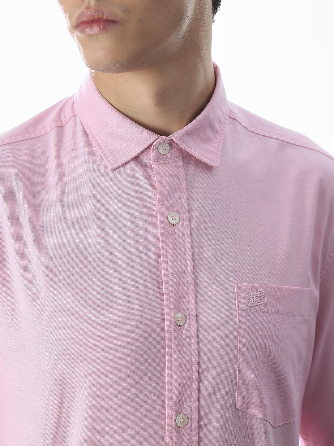 One Patch Pocket Slim Fit Shirt - Pink