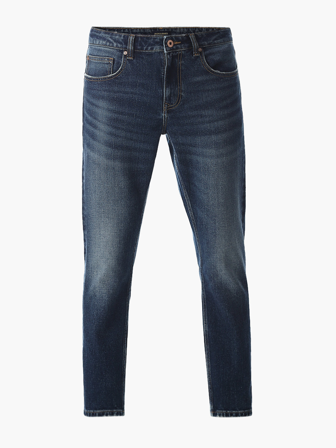 5 Pocket Cropped Brak Jeans - Medium Blue