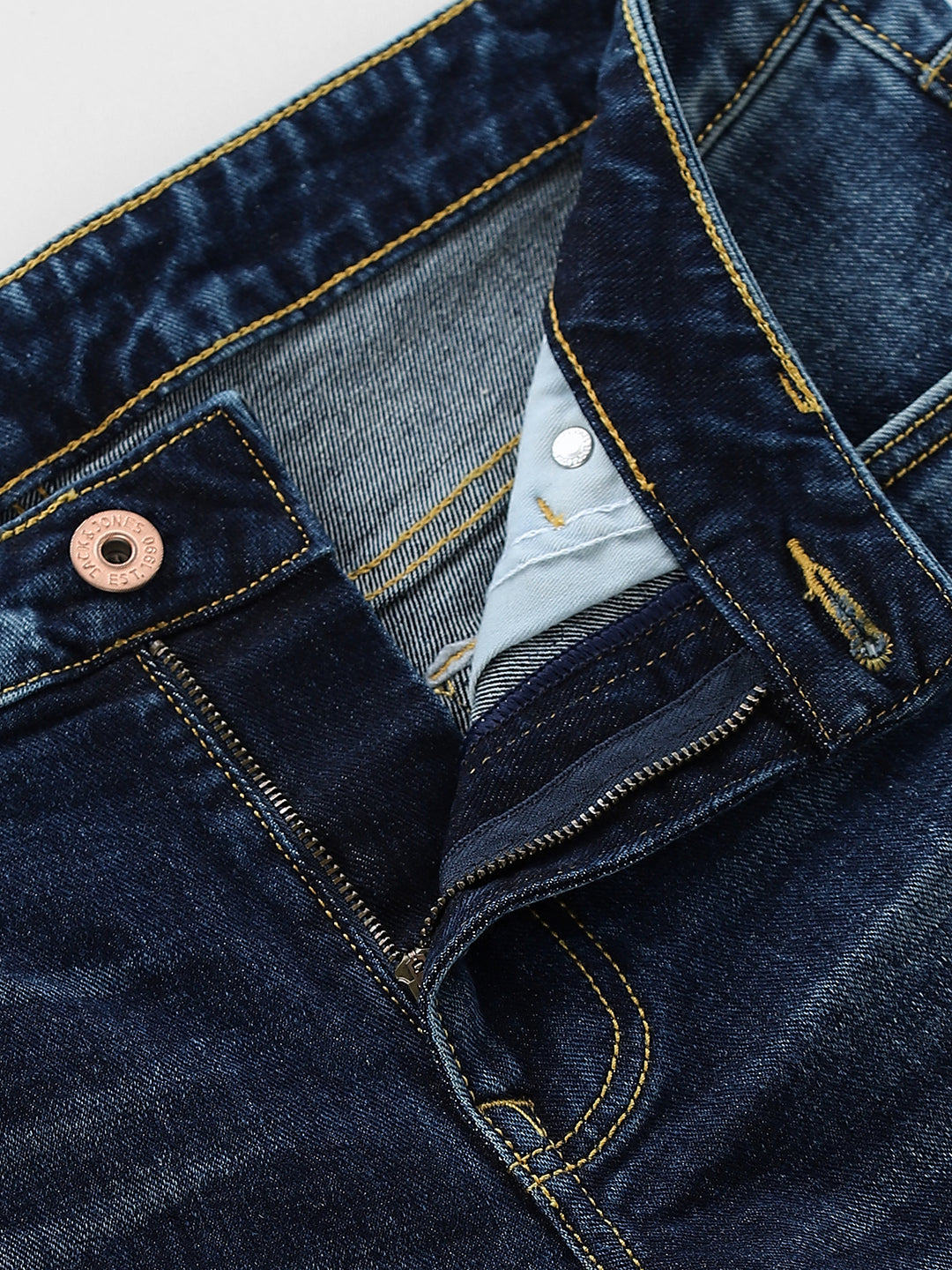 Cropped Distressed Brak Slim Fit Jeans