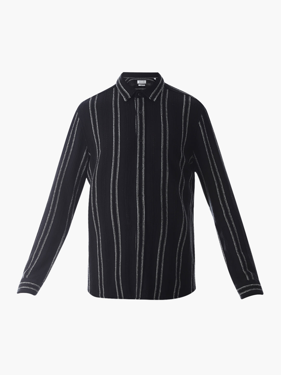 Regular Fit Striped Shirt - Black