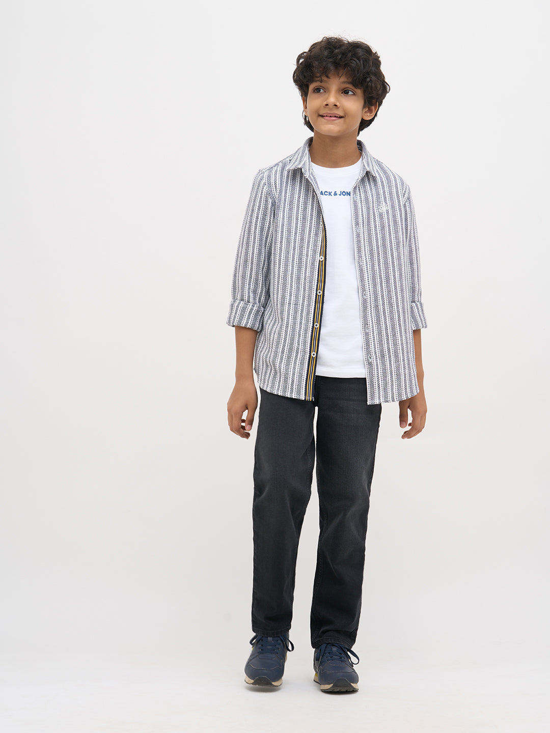 Grey Cotton Loose Fit Jeans