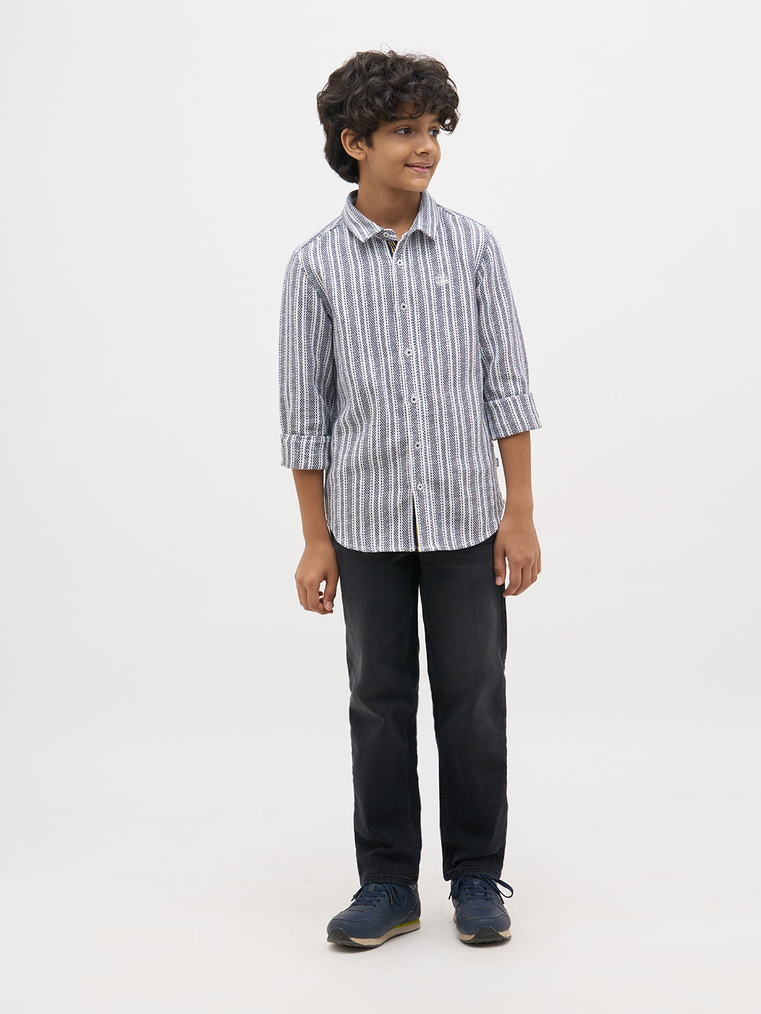 Grey Cotton Loose Fit Jeans