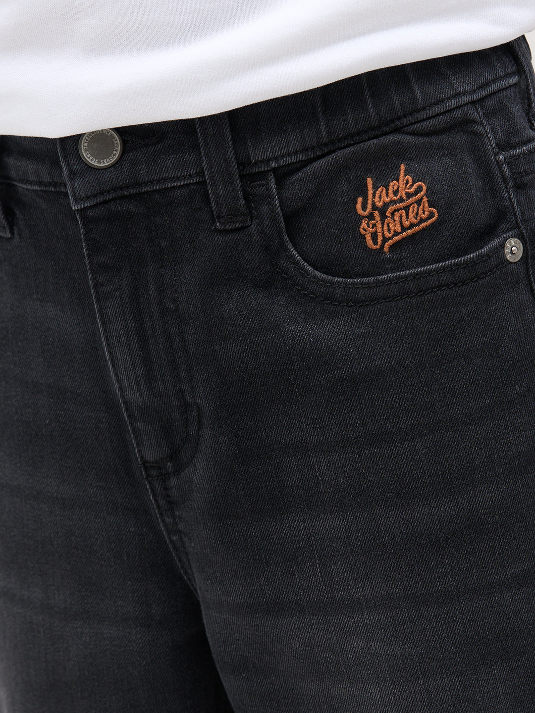 Grey Cotton Loose Fit Jeans