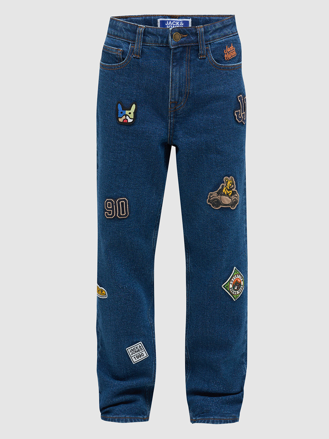 Boys Applique Print Loose Fit Jeans
