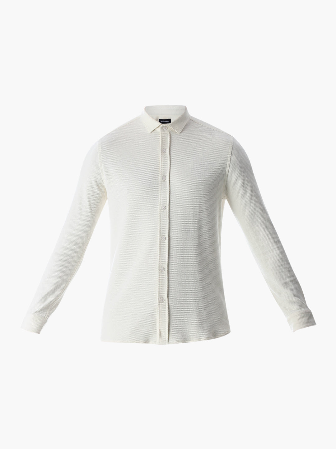 Stretch Slim Fit Off-White Shirt