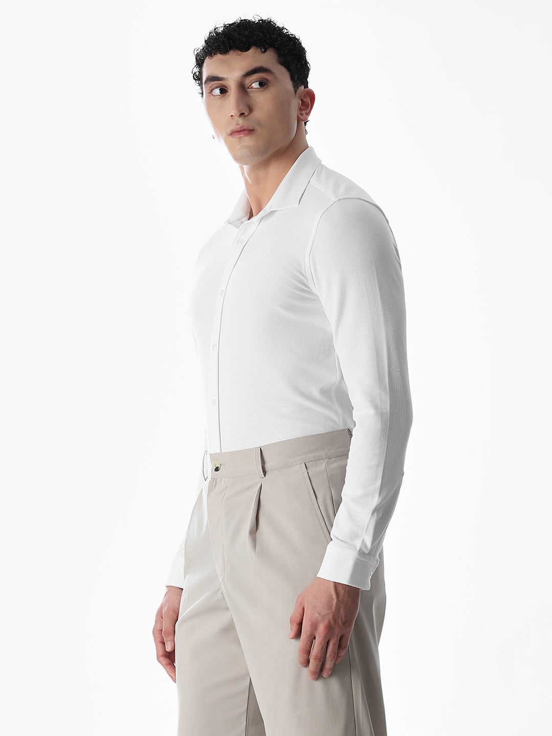 Stretch Slim Fit White Shirt