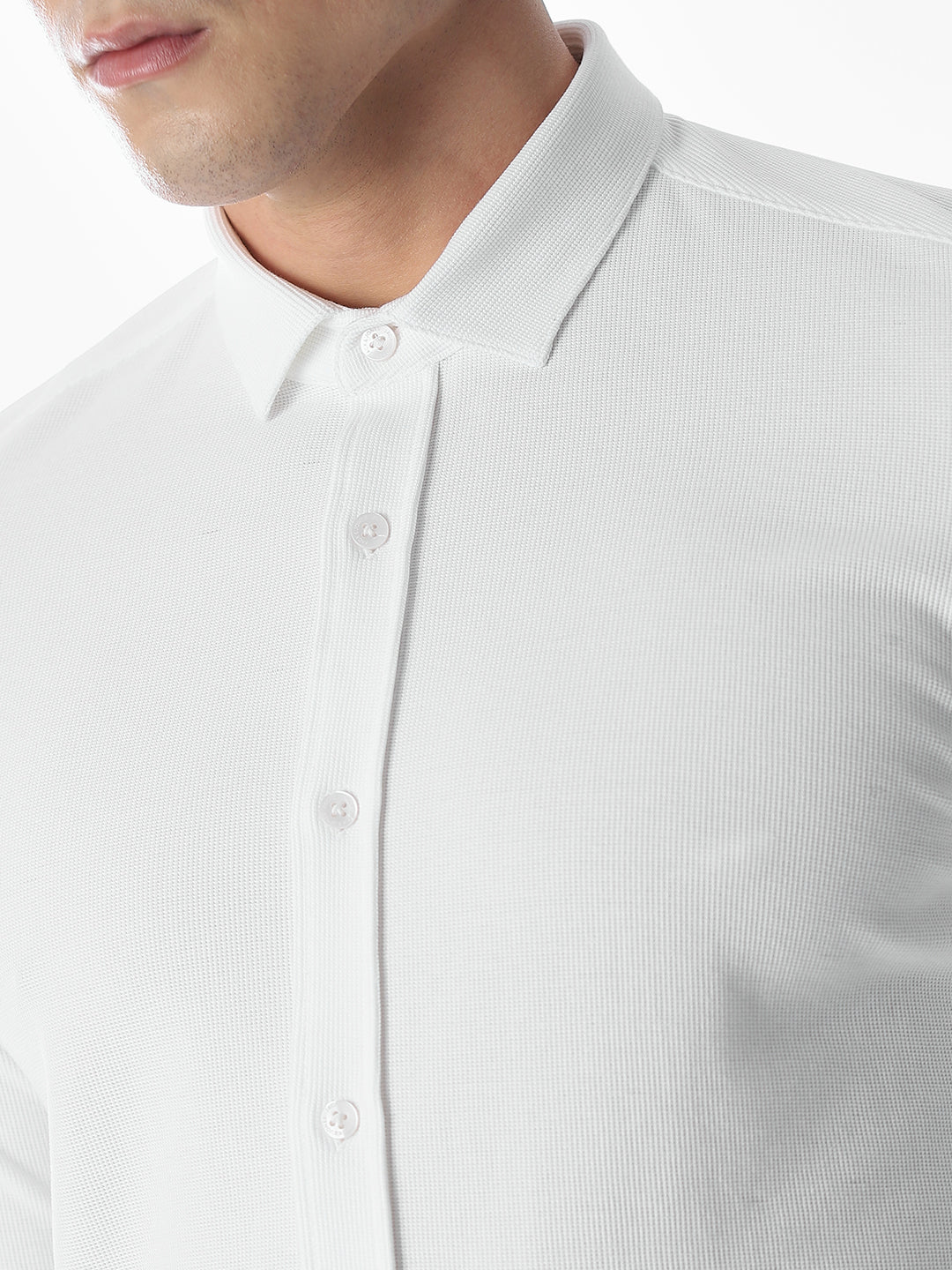 Stretch Slim Fit White Shirt