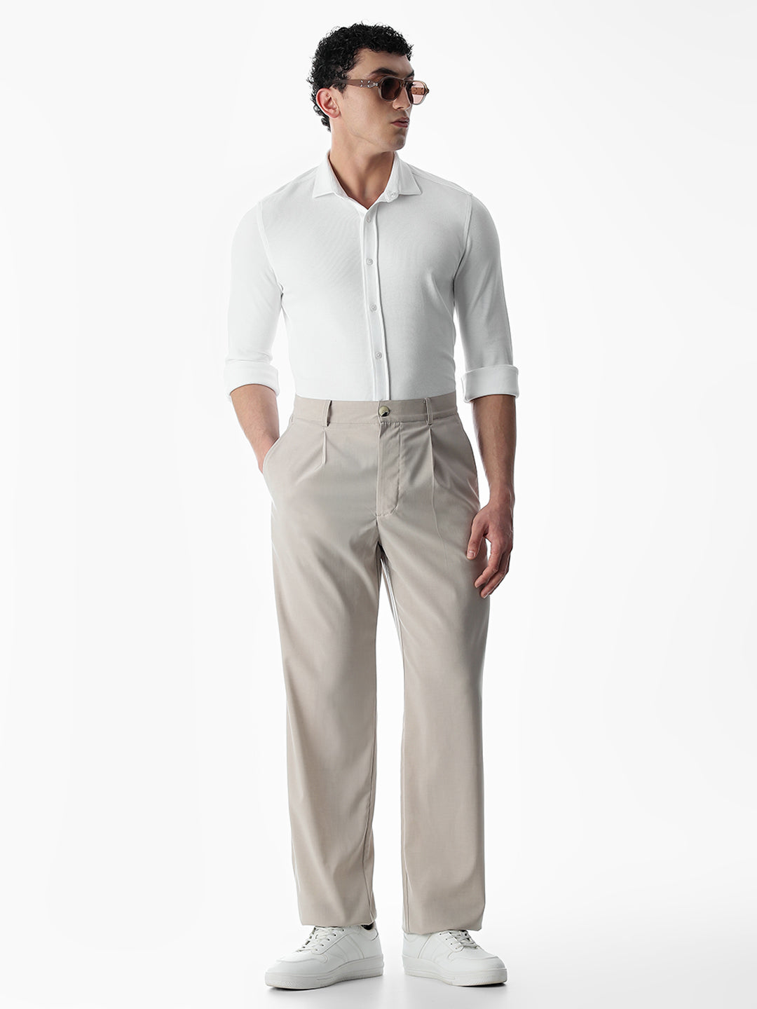 Stretch Slim Fit White Shirt