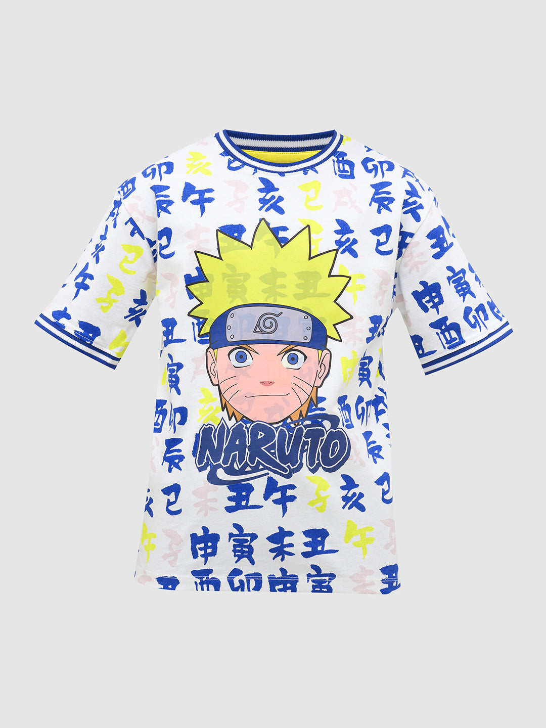 Boys Naruto Print Cotton T-shirt