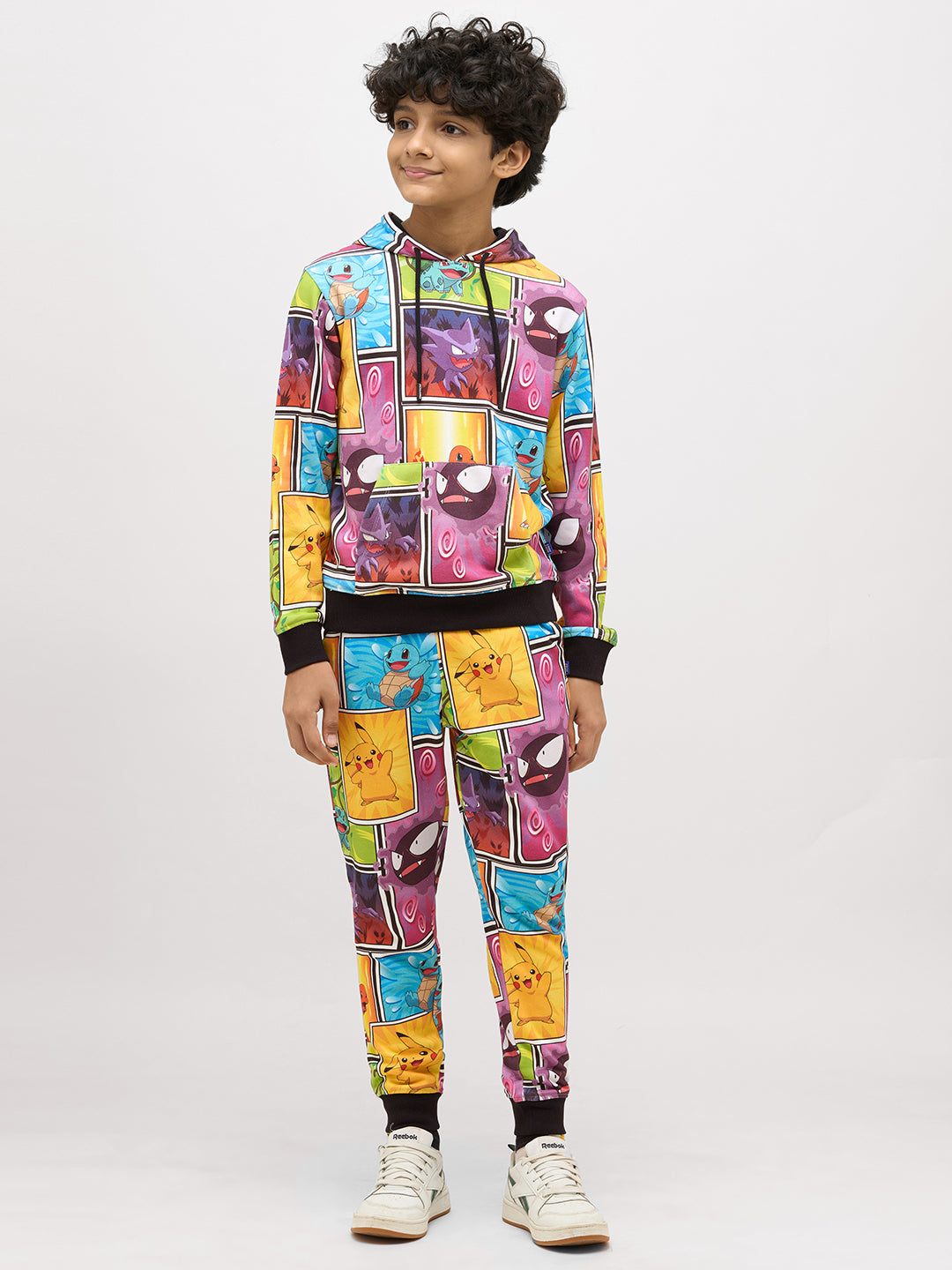 Boys Multi-Pokemon Print Hoodie