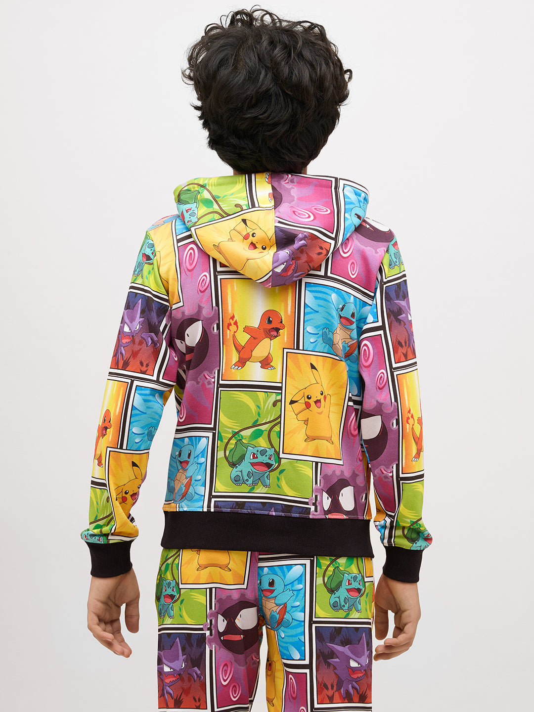 Boys Multi-Pokemon Print Hoodie