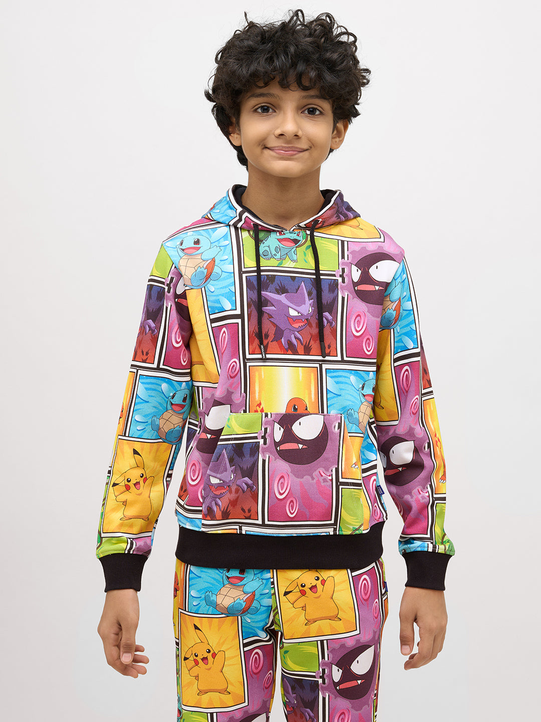 Boys Multi-Pokemon Print Hoodie