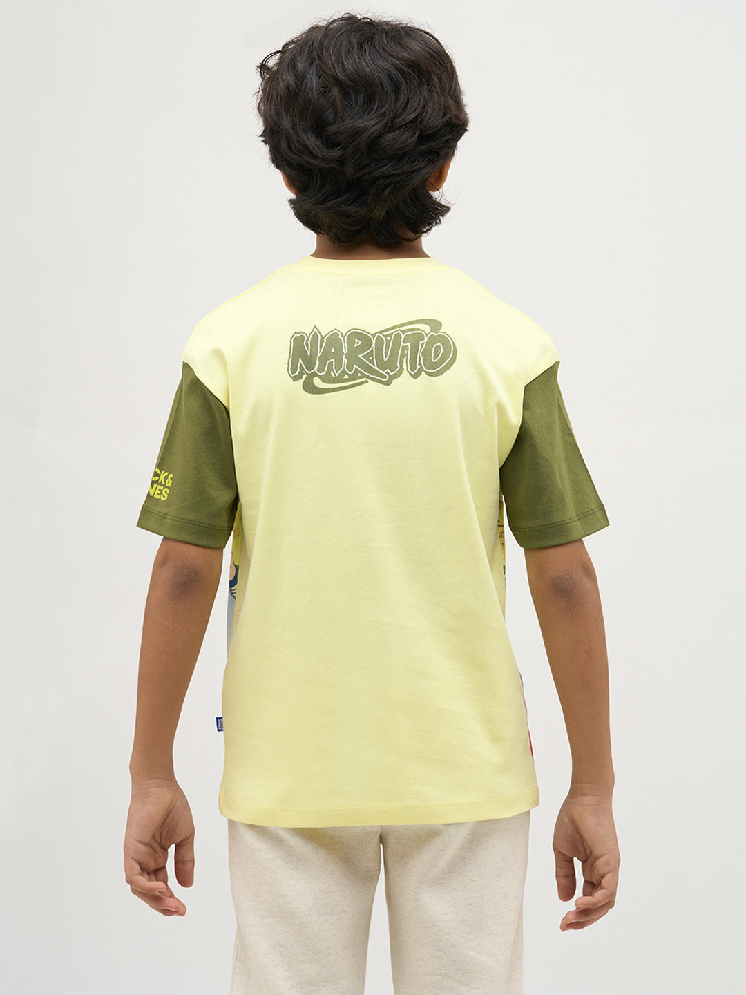 Boys Naruto Jujutsu Power Clash Print T-shirt