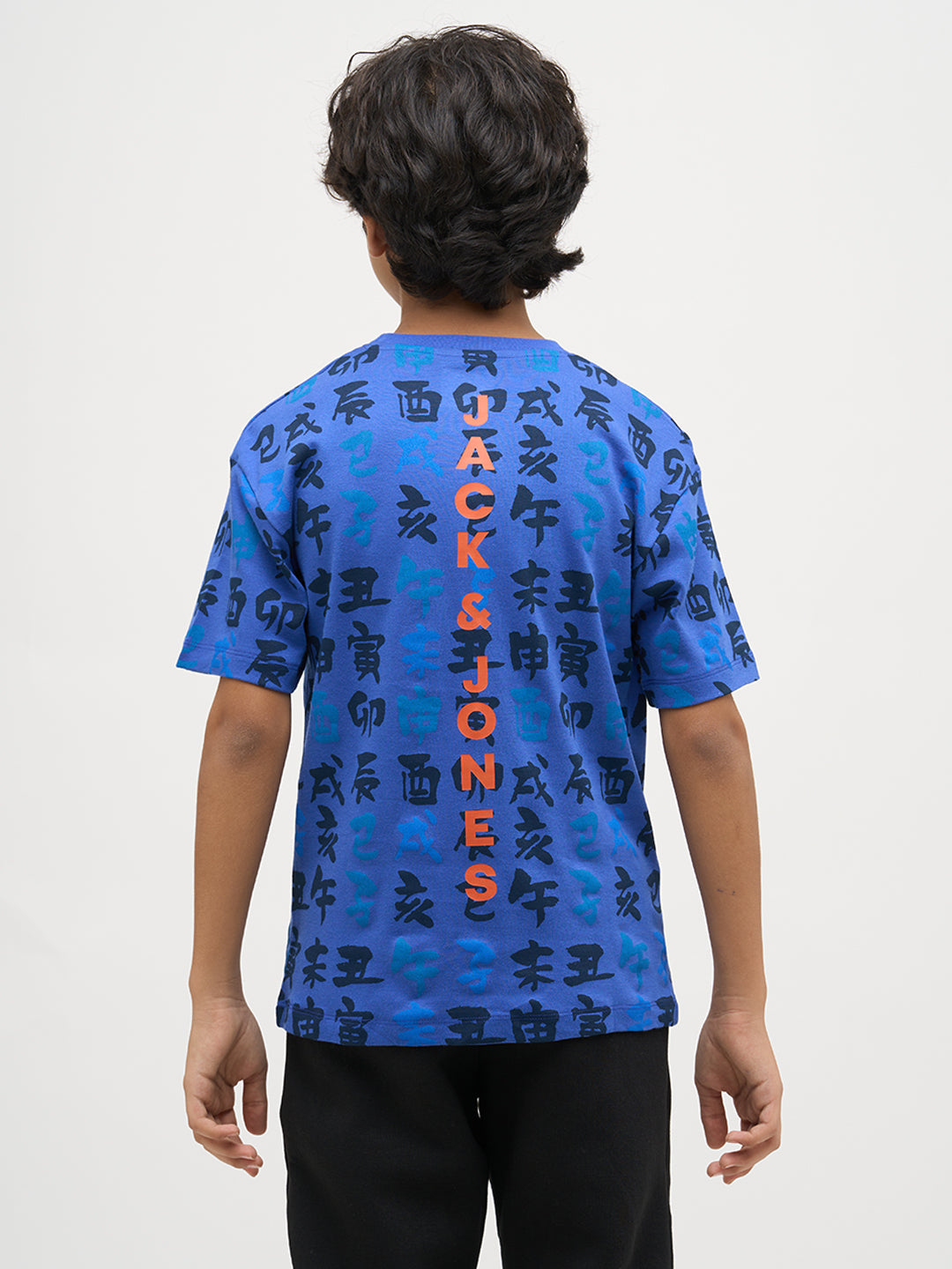Boys Naruto Print Cotton T-shirt - Blue