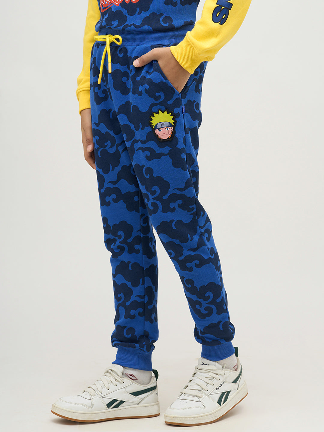 Boys Blue Naruto Printed Sweatpants