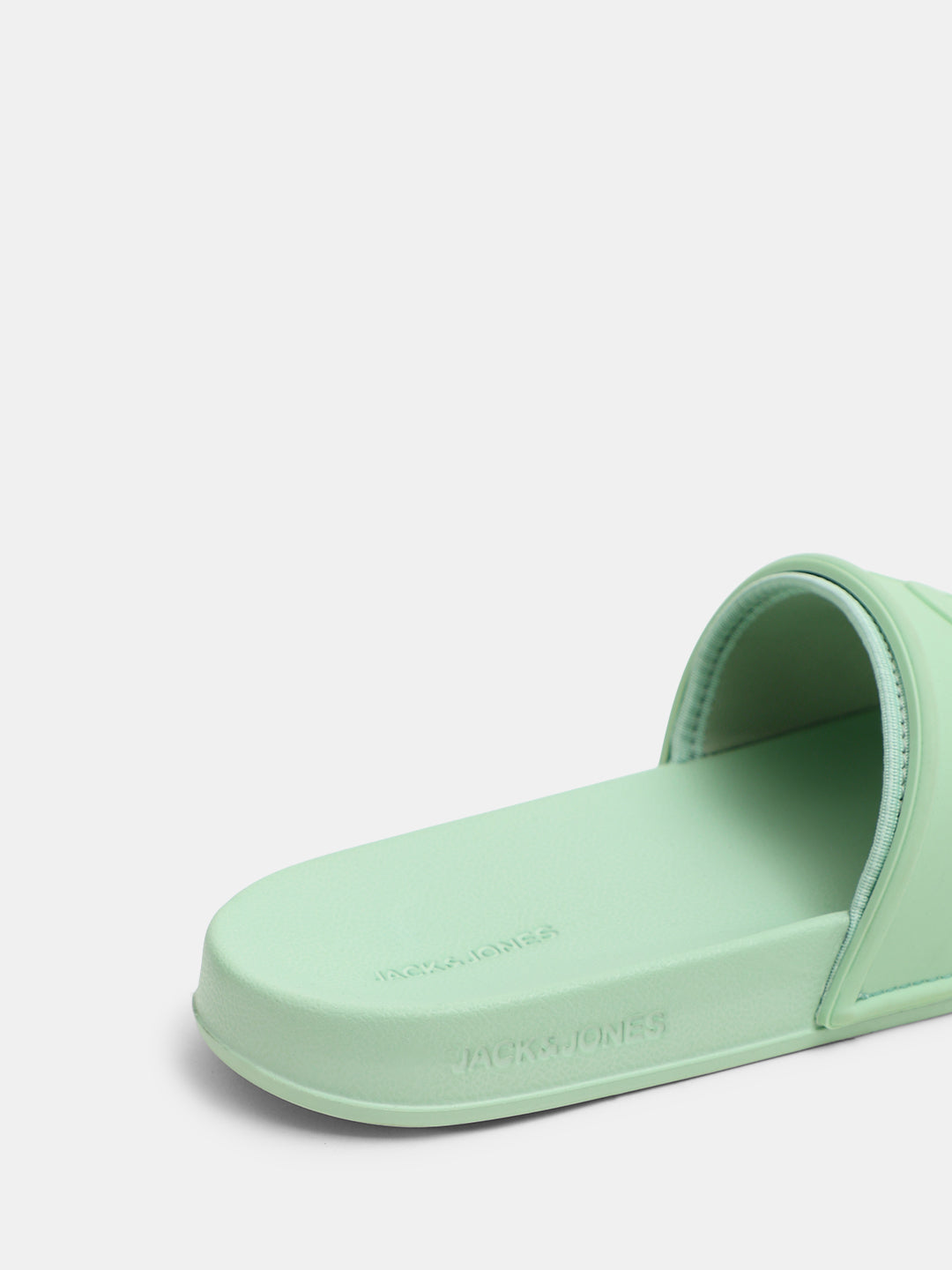 Green Embossed Logo Pool Sliders