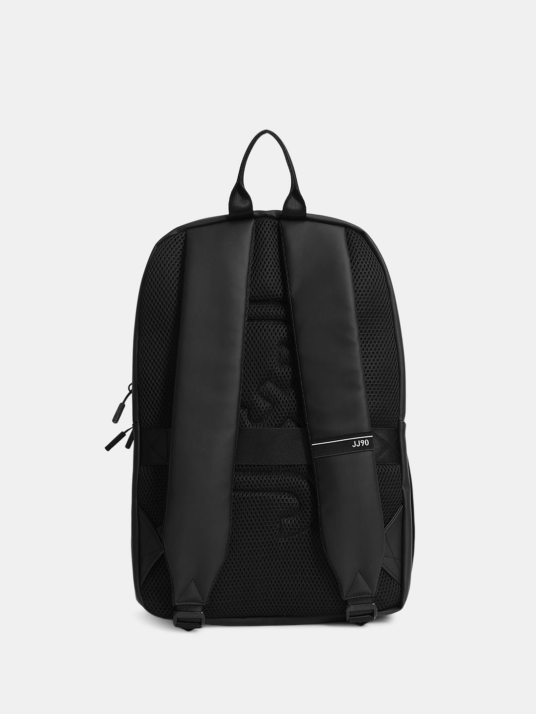 White Logo Print Colourblocked Backpack