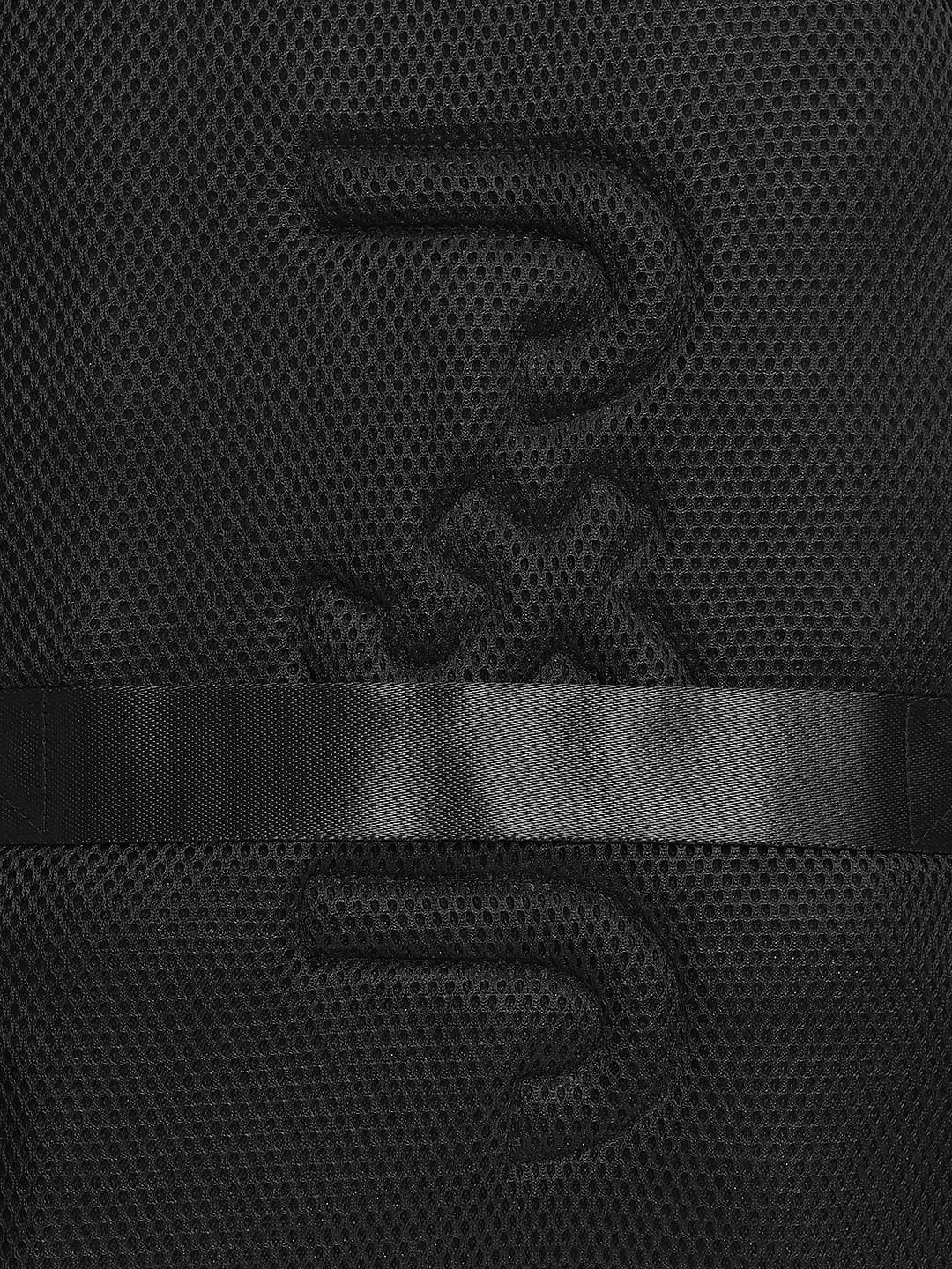 White Logo Print Colourblocked Backpack