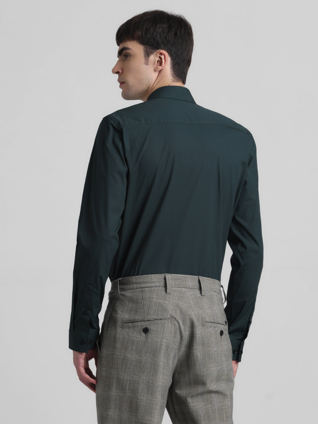 Dark Green Slim Fit Formal Shirt
