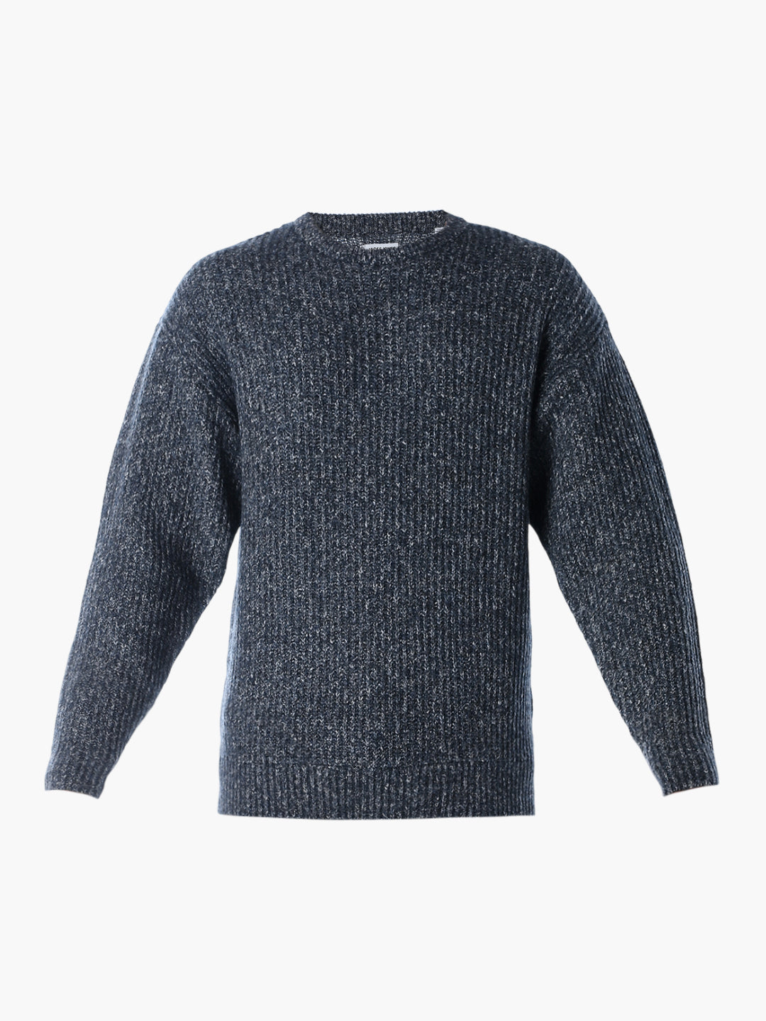 Grey Melange Relaxed Fit Knit