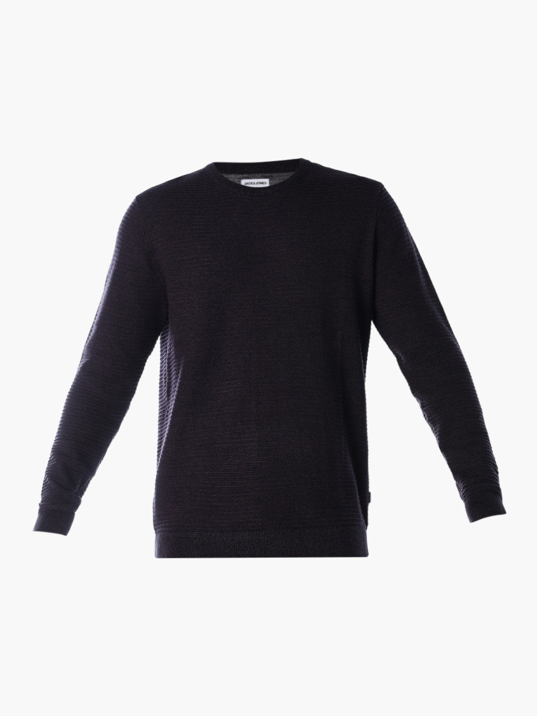 Crew Neck Cotton Knit - Purple