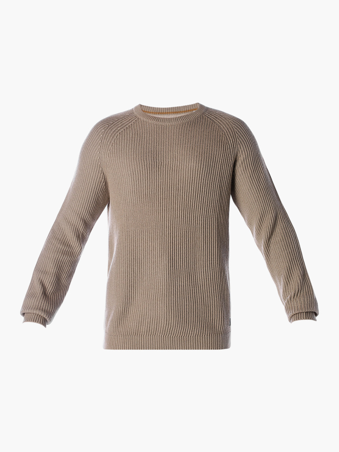Beige Relaxed Fit Pullover