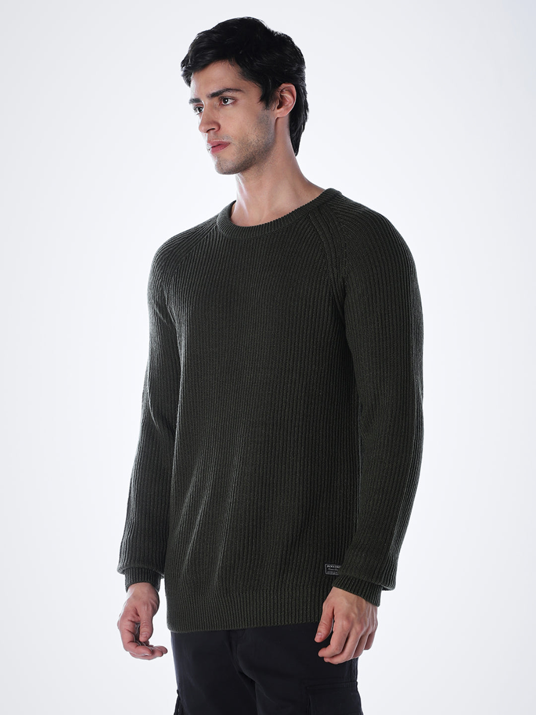 Green Relaxed Fit Pullover