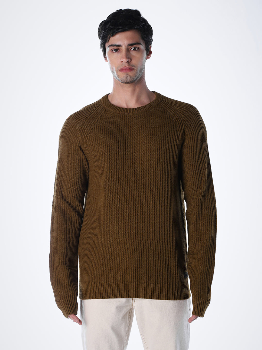 Brown Relaxed Fit Pullover
