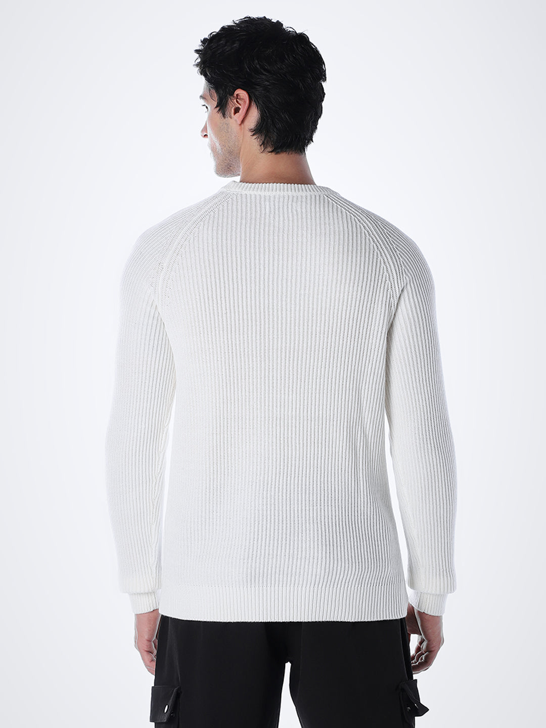 White Relaxed Fit Pullover