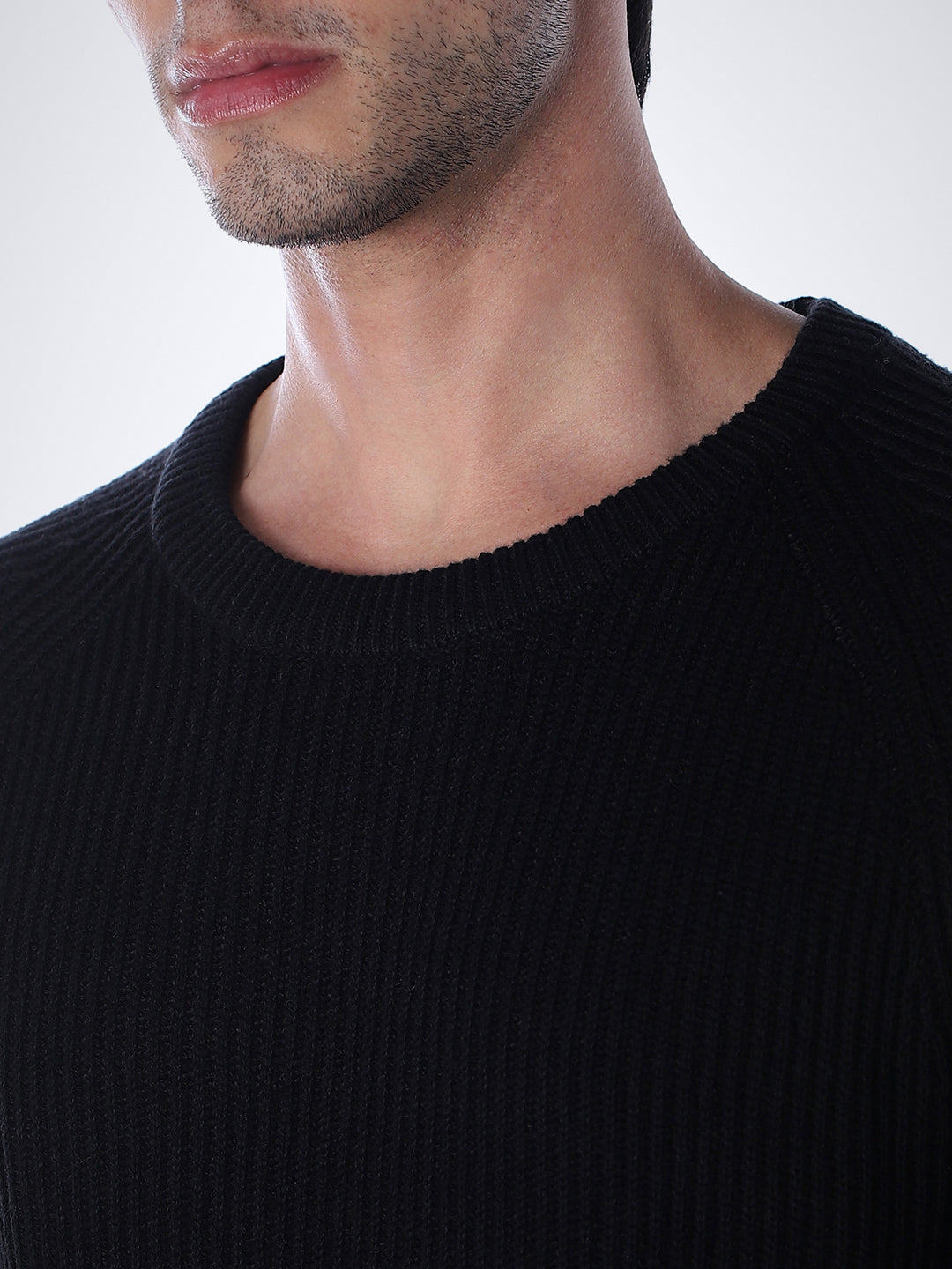 Black Relaxed Fit Pullover