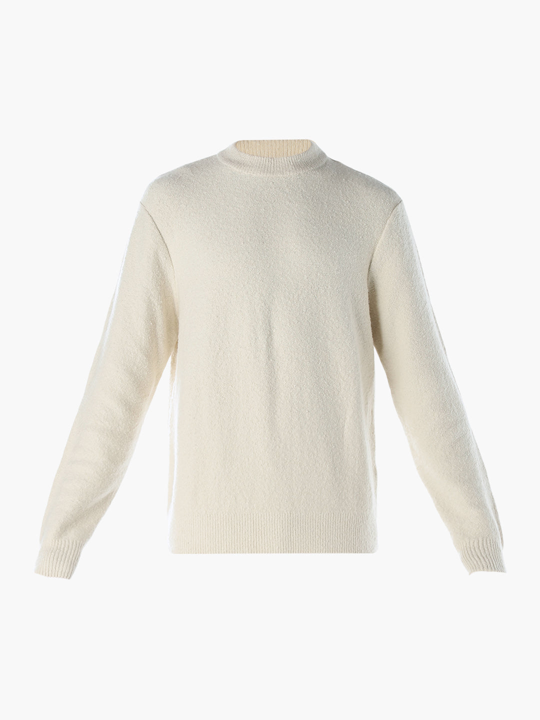 Knitted Relaxed Fit Pullover - Beige