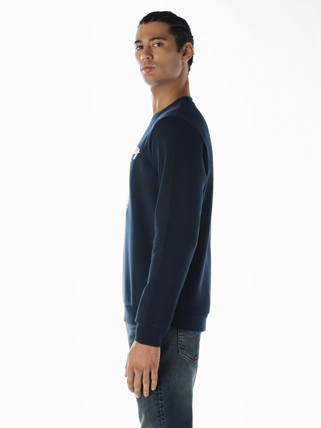 X-Mas Print Sweatshirt - Blue