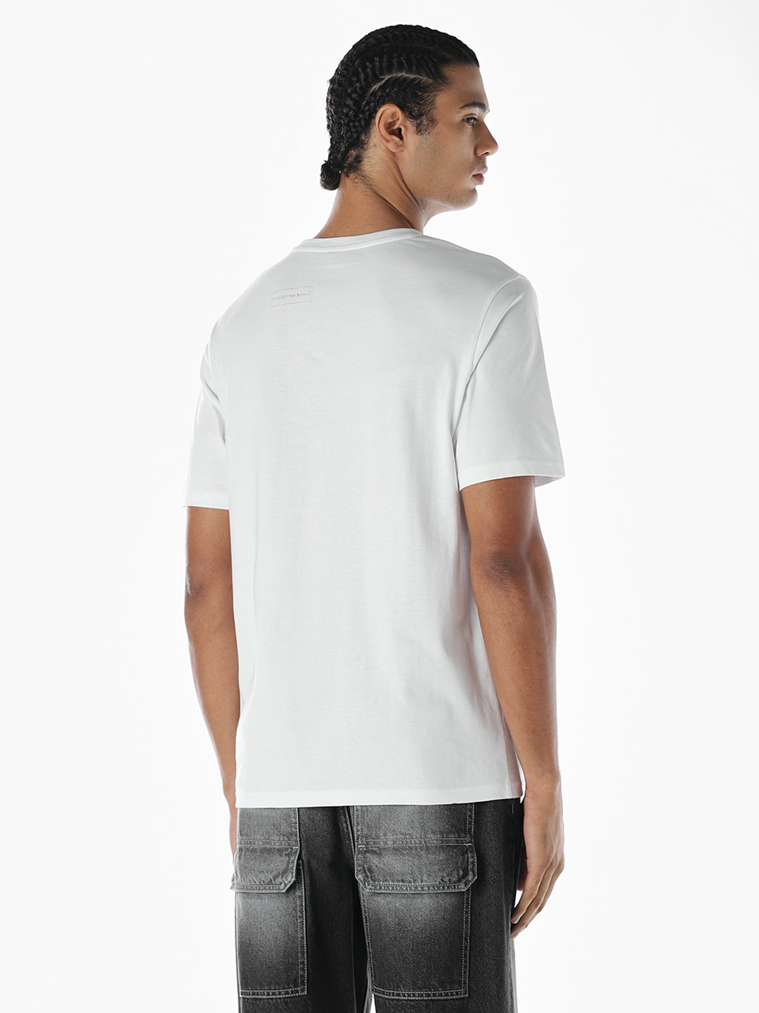 Reindeer X-Mas Printed T-shirt - White