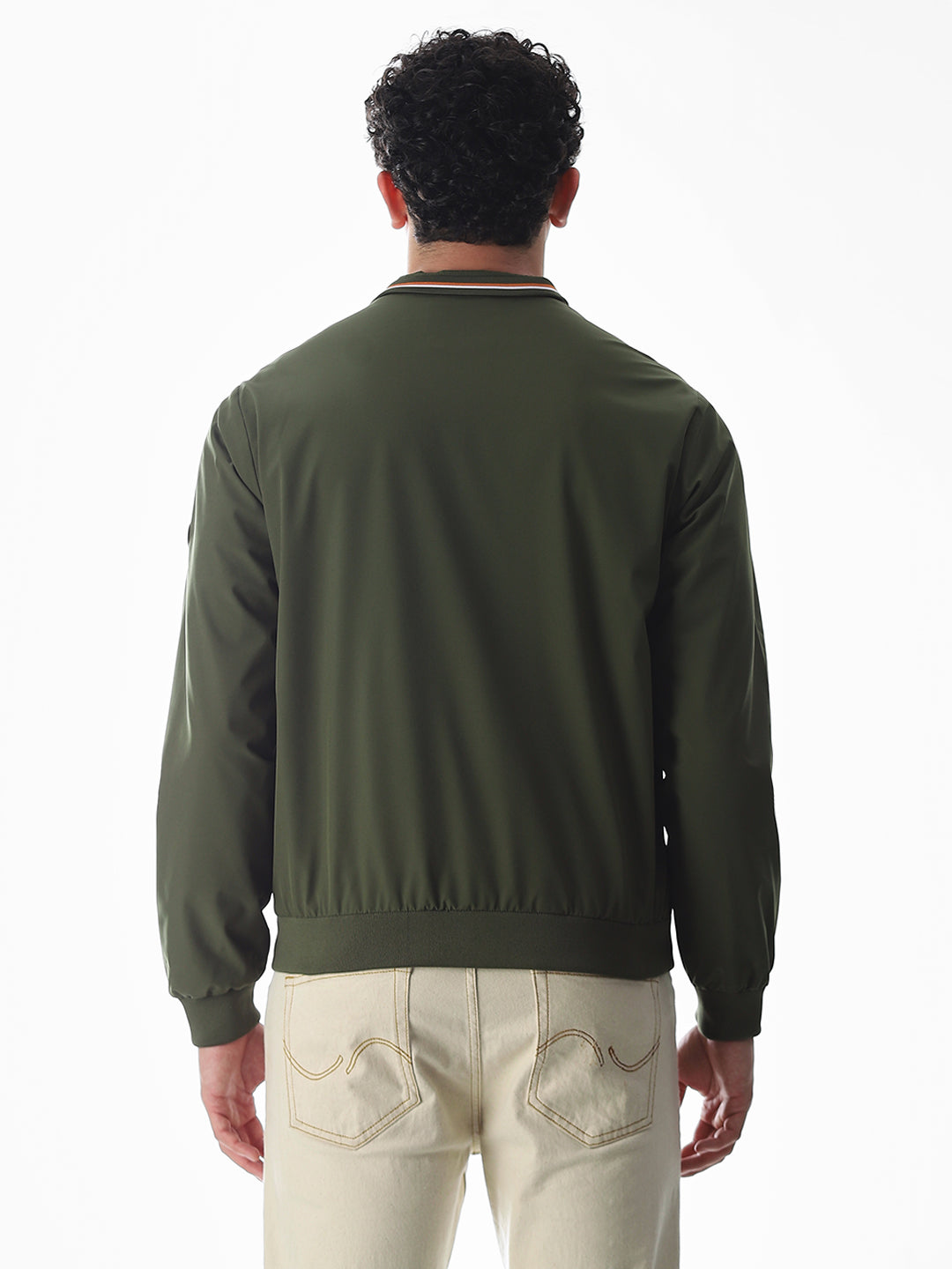 Regular Fit Bomber Jacket - Green