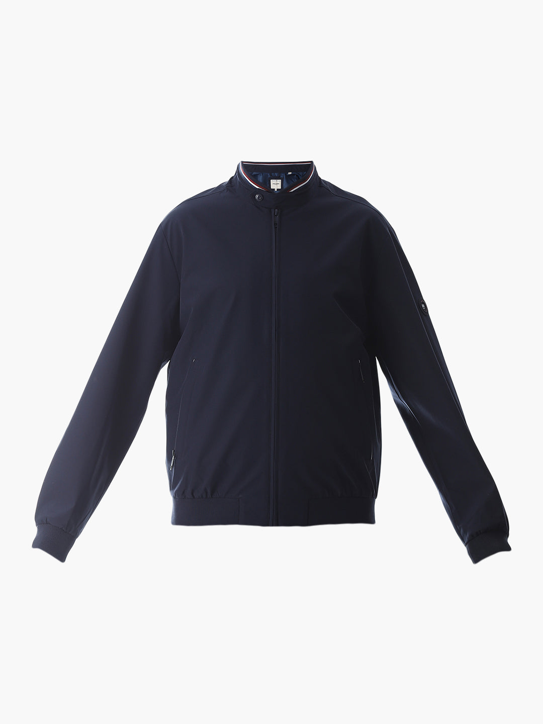 Regular Fit Bomber Jacket - Navy Blue