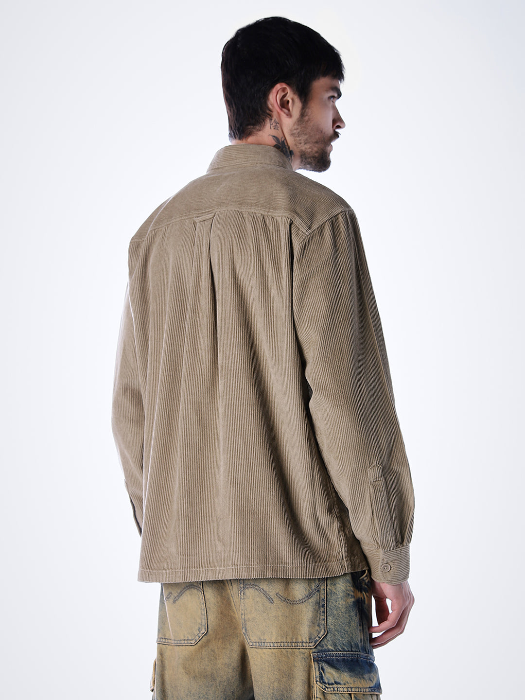 Corduroy Overshirt - Brown