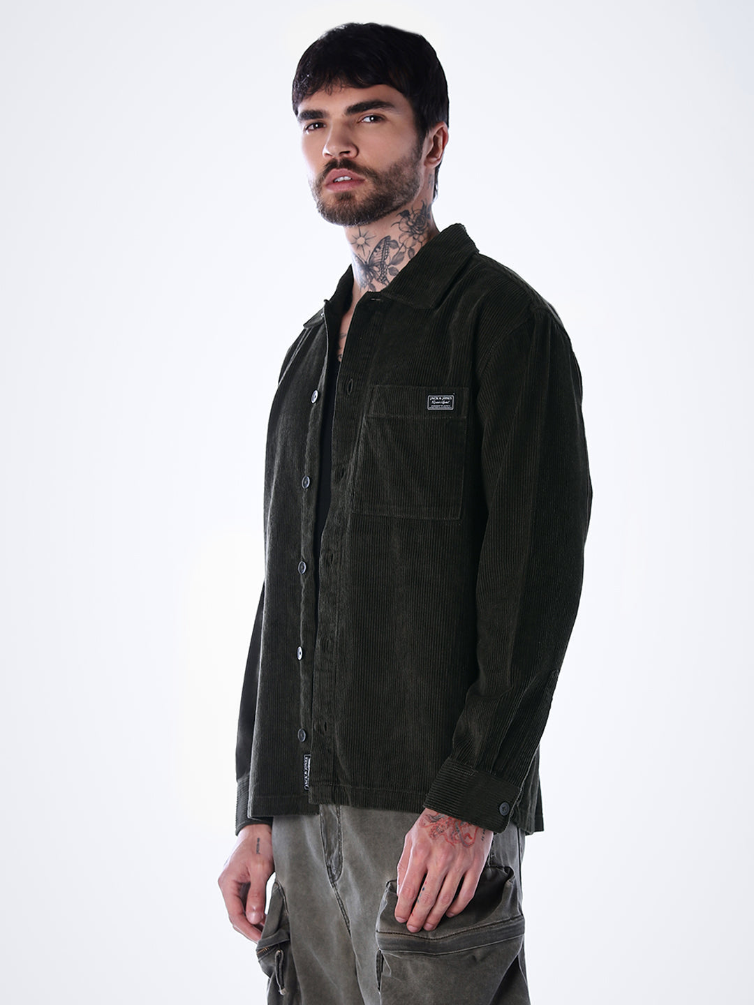 Corduroy Overshirt - Green
