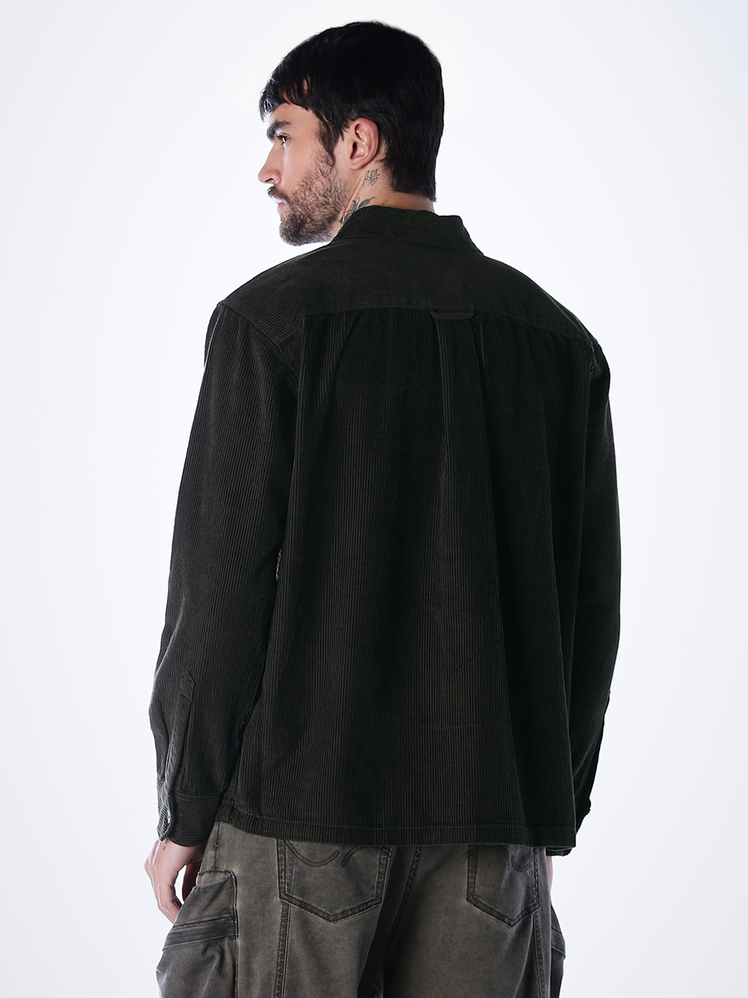 Corduroy Overshirt - Green