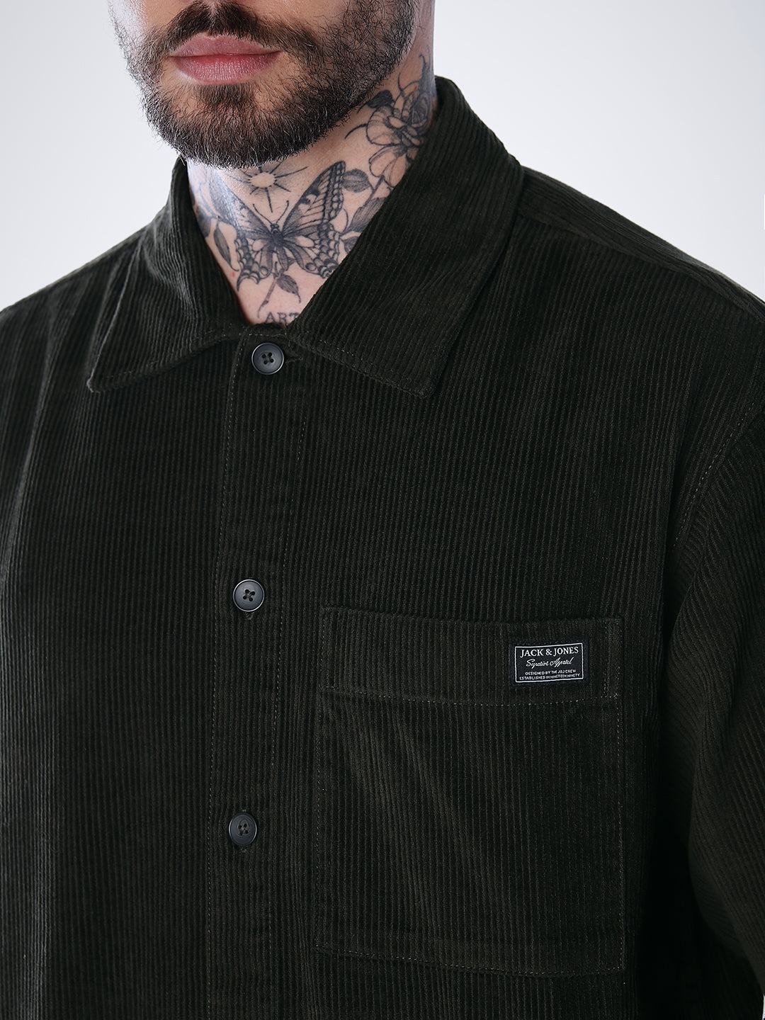 Corduroy Overshirt - Green