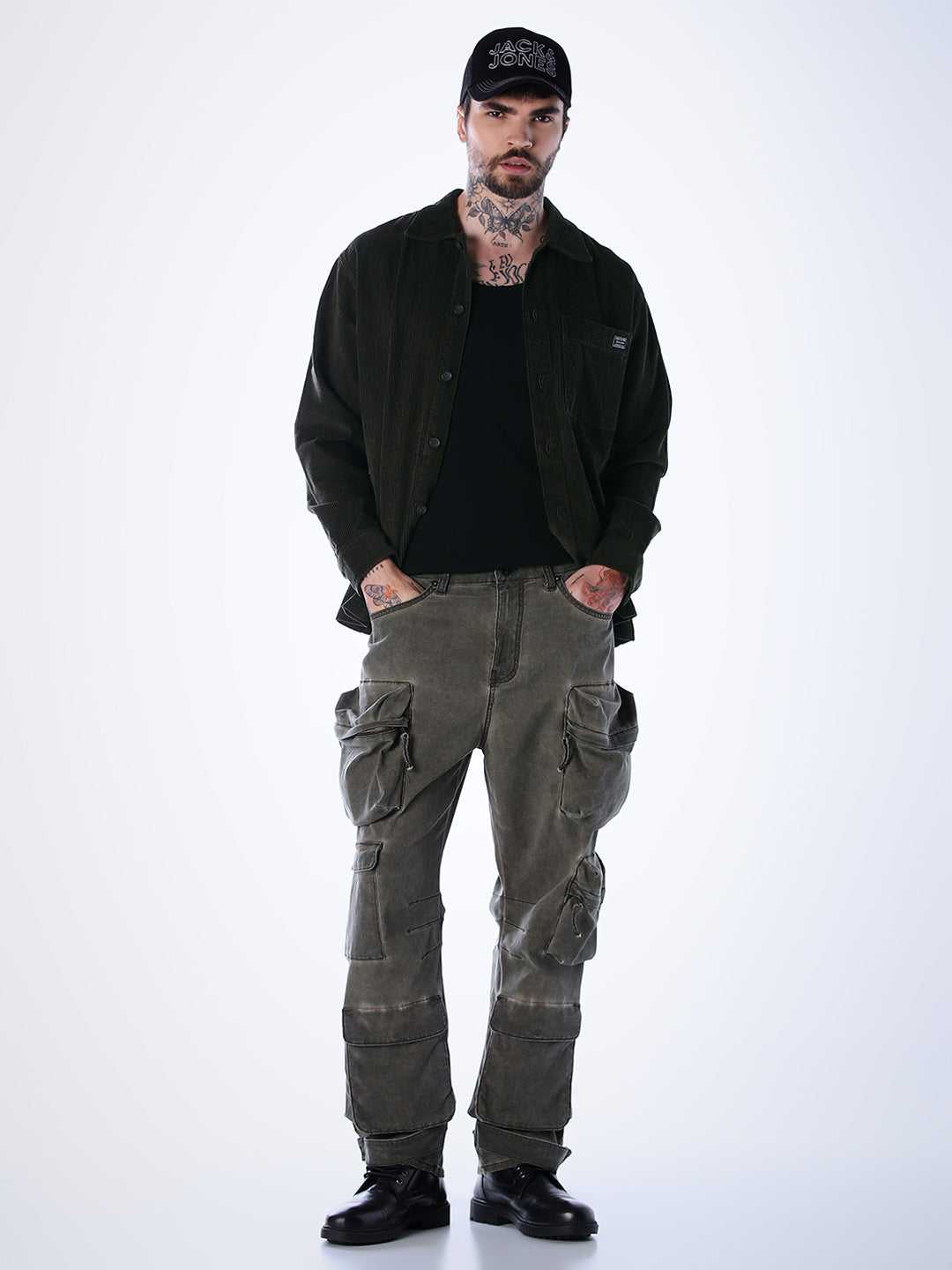 Corduroy Overshirt - Green